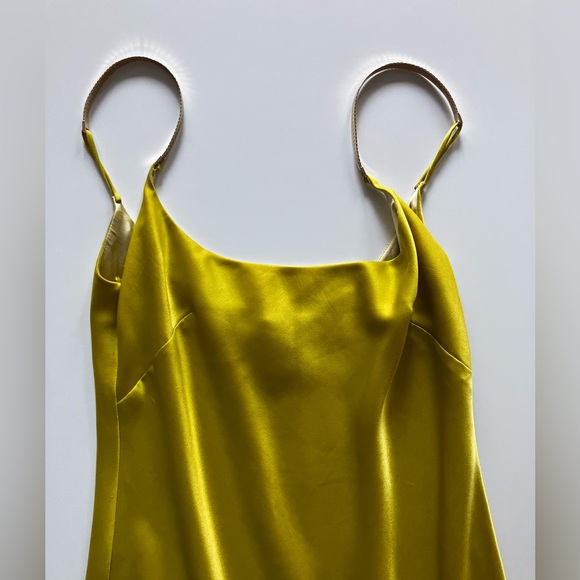 Galvan London silky lime dress - Picture 8 of 10